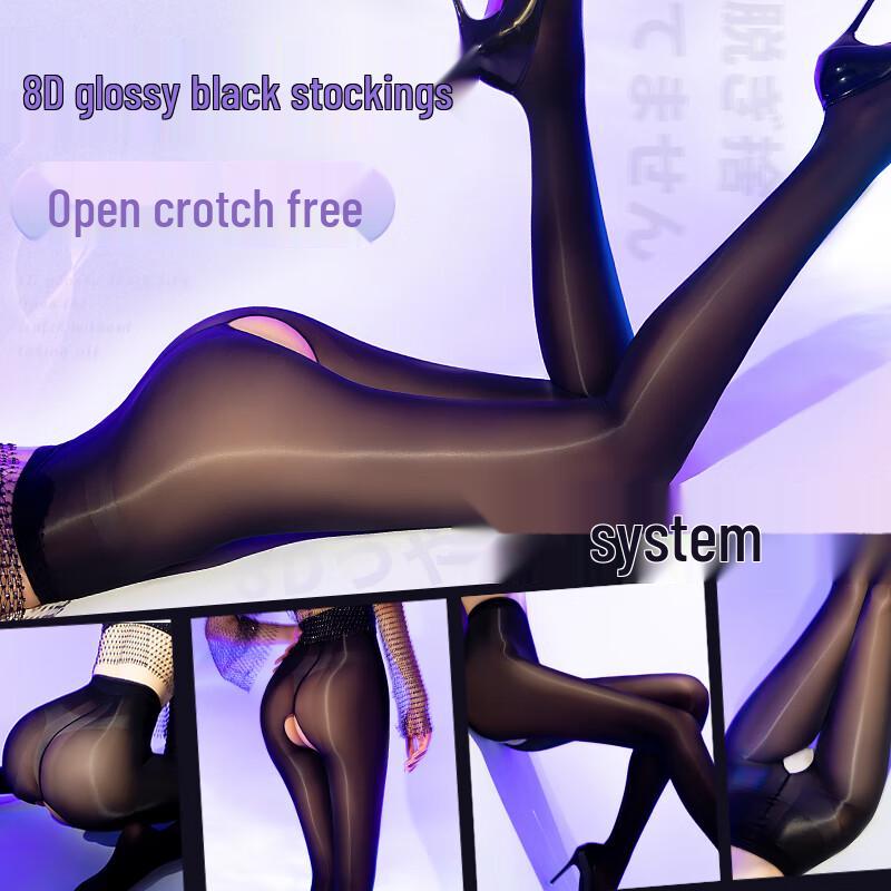 

ZhenMei 8D Прозорі колготки з масляним блиском One Size (40-65kg)