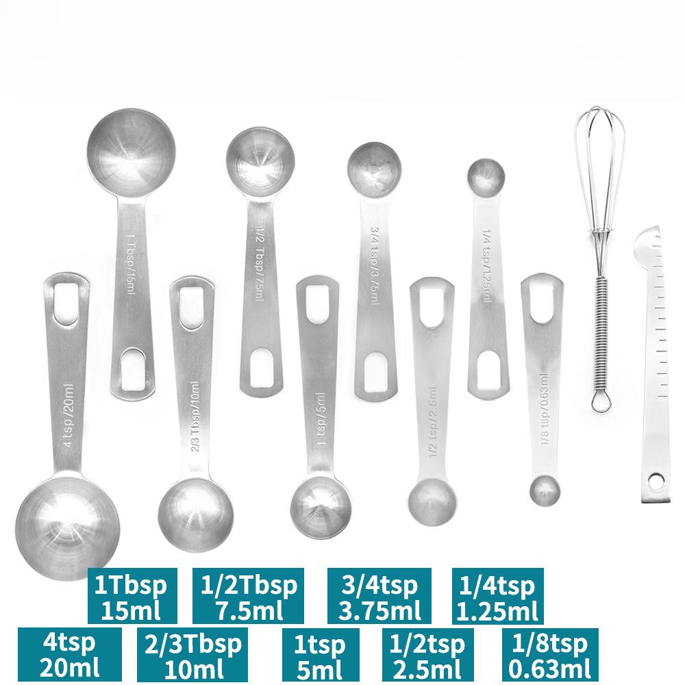 

Набор из 11 мерных ложек из нержавеющей стали – Точные метрические и имперские мерные ложки для выпечки и приготовления пищи 11pcs