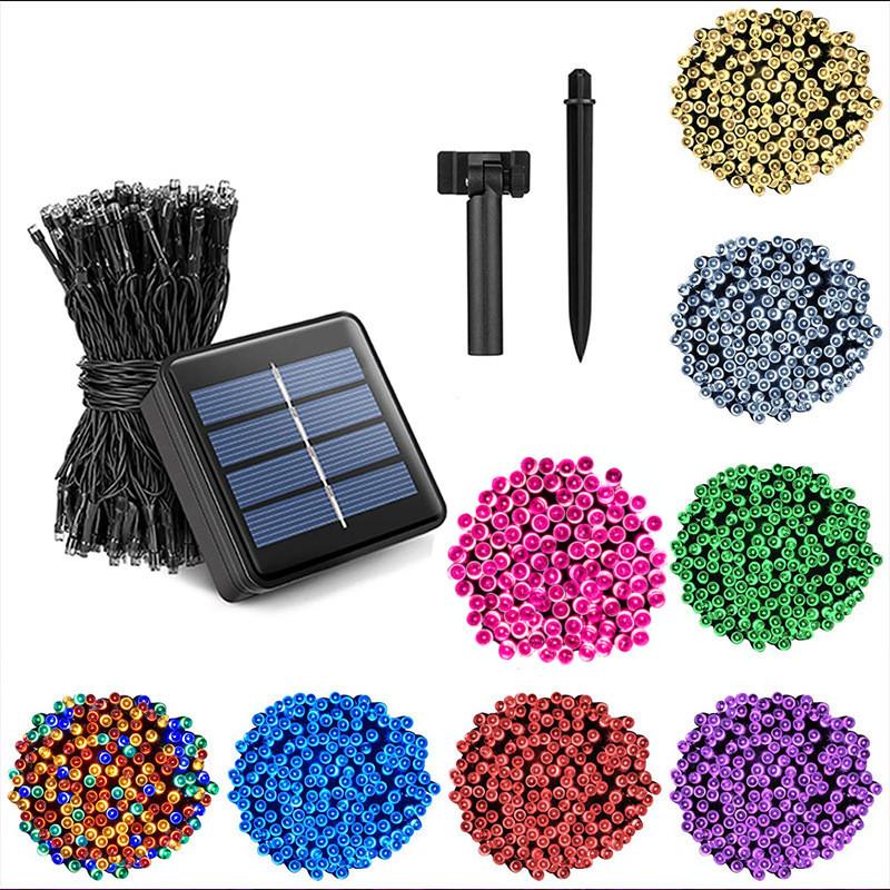 Multi-color Led Solar String Lights Ideal For Outdoor Waterproof Holiday Decoration