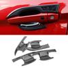 Carbon Fiber Door Handle Bowl Cover Trim For Mitsubishi Eclipse Cross 2018-2022