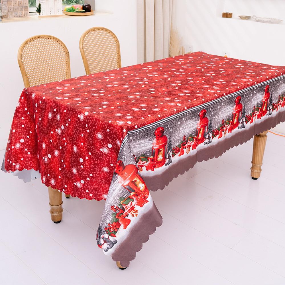 Decoration Christmas Printed Tablecloths Creative Desktop Dress Supplies Up