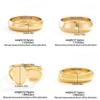 IngeSight.Z 4Style Punk Exaggerated Wide Cuff Bangle Women Vintage Irregular Geometric Glossy Gold Color Spring Bracelet Jewelry