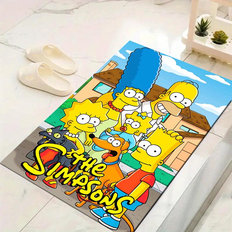 1Pc Simpsons Family Adventure Rug Office Carpet Indoor Outdoor Doormat Nonslip Soft Living Room Christmas Halloween Gift D922921