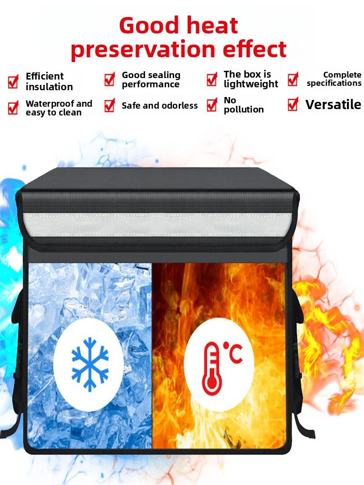 Schwarze Wasserdichte Lebensmittel-Liefer-Isolierbox Kleine Mittlere Große 30 45 62L Größen Lokale Lieferung Kühltasche Picknick BBQ Zubehör
