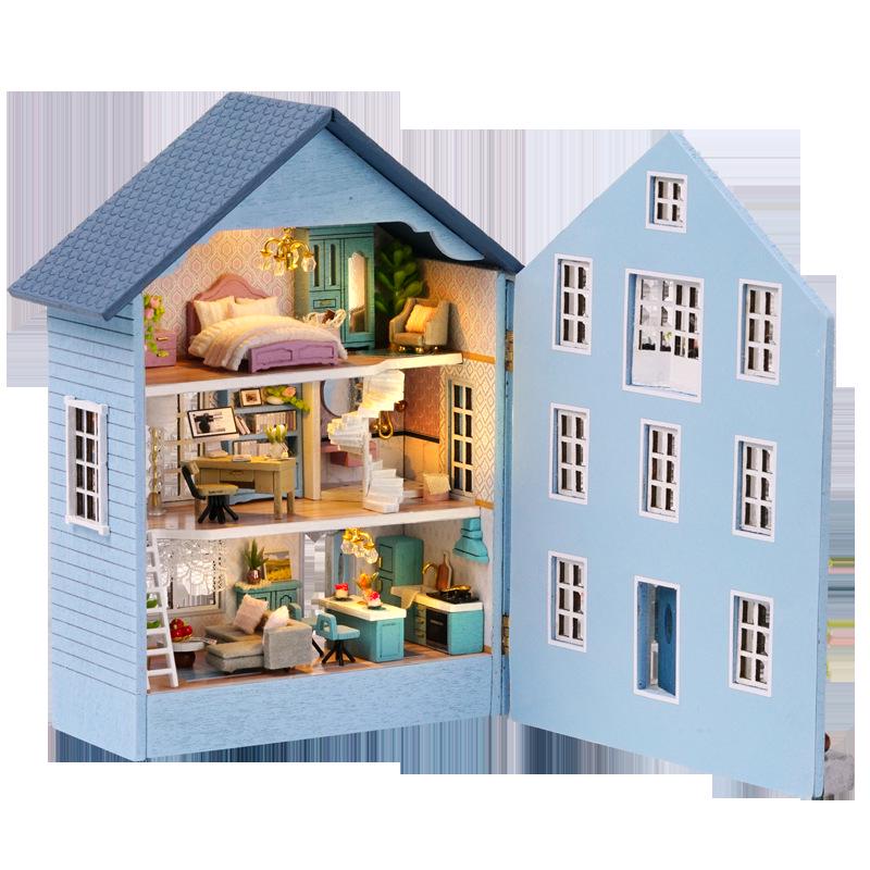 Handmade Mini Manor DIY Kit: Creative Fun House Toy for Kids