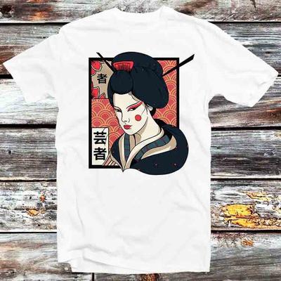Camiseta Retro Geisha Japonesa Vintage Anos 80 B806