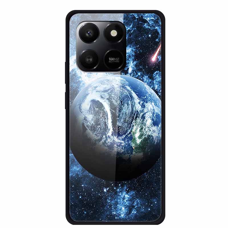 Glass Case For Honor X7d Play 10T 5G Case Soft Bumper Hard Tempered Glass Back Cover For Honor 400 Smart 2025 Phone Cases Fundas