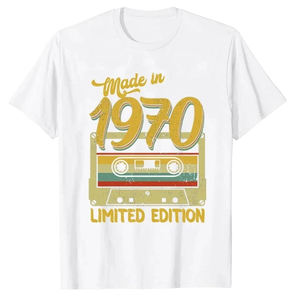Graphic Birthday Gift Short Sleeved 54 Years Old Born in 1970 Shirt 54th Birthday Summer T-shirt Retro Vintage 1970 Tshirt