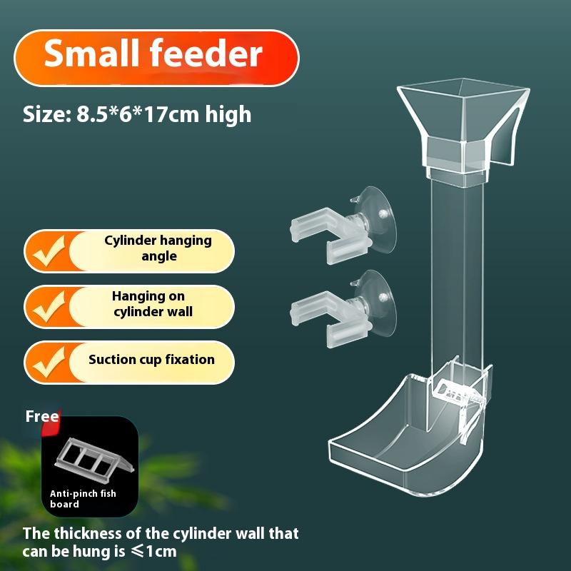 

Акриловая кормушка для аквариума, трубка, блюдце, прозрачная миска для корма для рыб, креветок, улиток, маленькая кормушка-дозатор, аксессуары для кормления