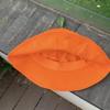 Quick-dry Orange Fisherman Hat Cool Embroidered Letter Sun Hat Creative Orange Bucket Cap  Outdoor