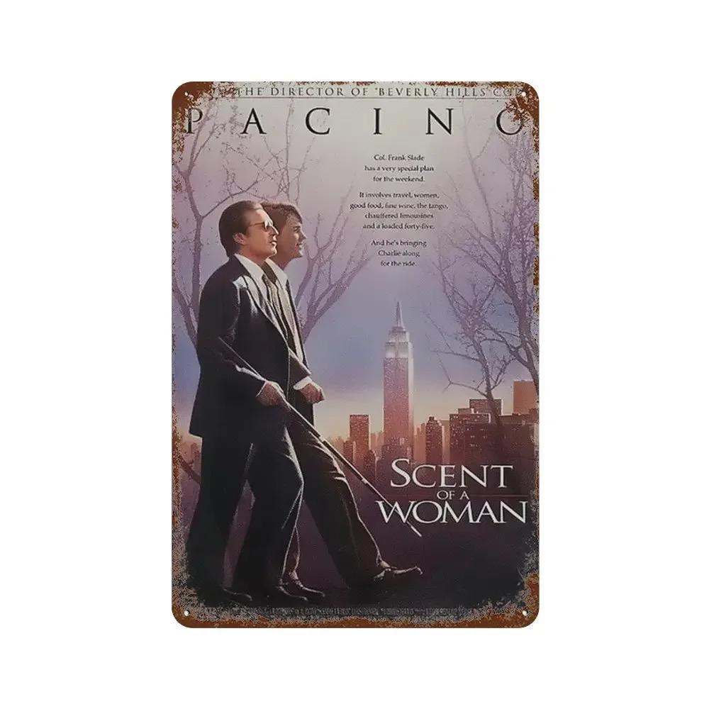 Retro Movie Metal Sign Classic American Films Wall Plate Poster Perfect for Bar Club and Home Decor