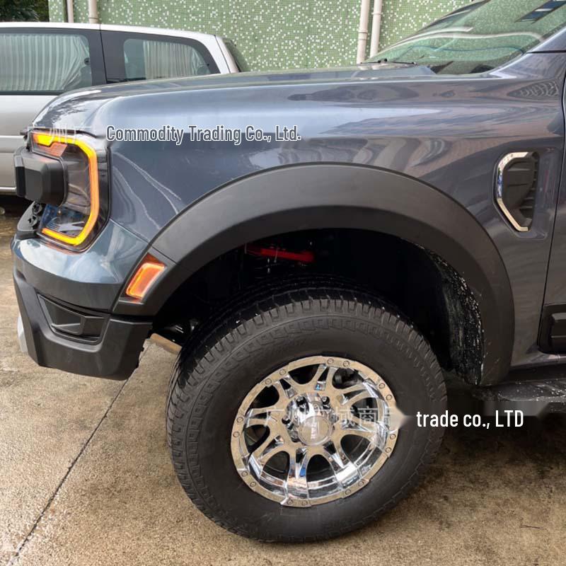 Ford Ranger T9 Raptor Body Kit: Upgraded Grille, Fender Flares, Front Bumper.