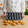 Carbon Steel Baking Pan 12 Cup Madeleine Tray Easy To Demold Baking Tool  Oven Bakeware