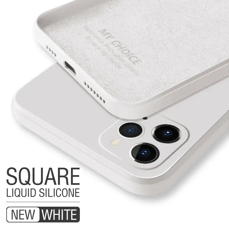 

Модный квадратный силиконовый чехол для Samsung Galaxy S24 S23 S22 S21 Ultra S20 FE S10 S9 Plus A51 A71 Note 20 Ultra Мягкая крышка S22