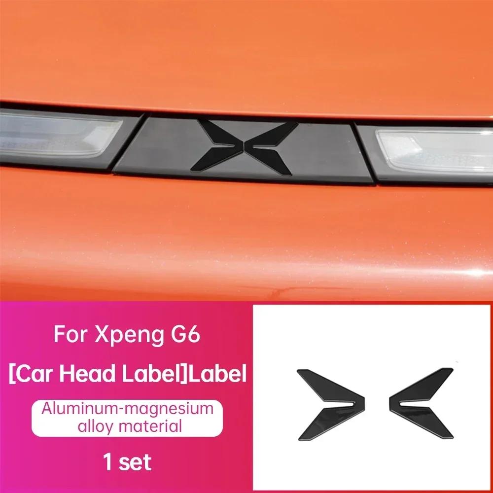 For Xpeng G6 Car Black Badge Xiaopeng G6 2026 2026 2026 2026 Black Front Rear Badge Blackened Modification Accessories