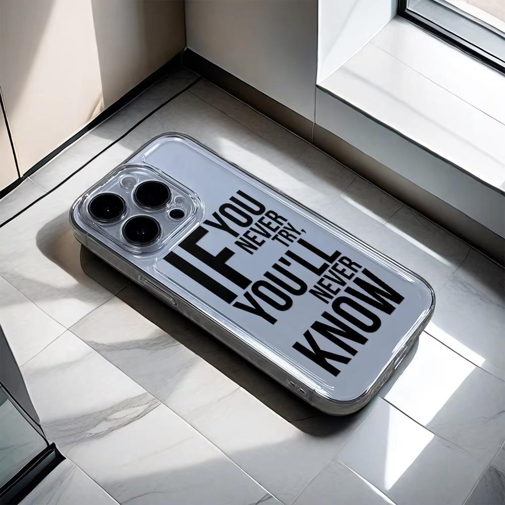 English Sentence pattern Clear Phone Case For Xiaomi Mi Poco X6Pro X6 X7 X5 Pro Mi Poco F7 Pro F6 F5 Silicone Cover