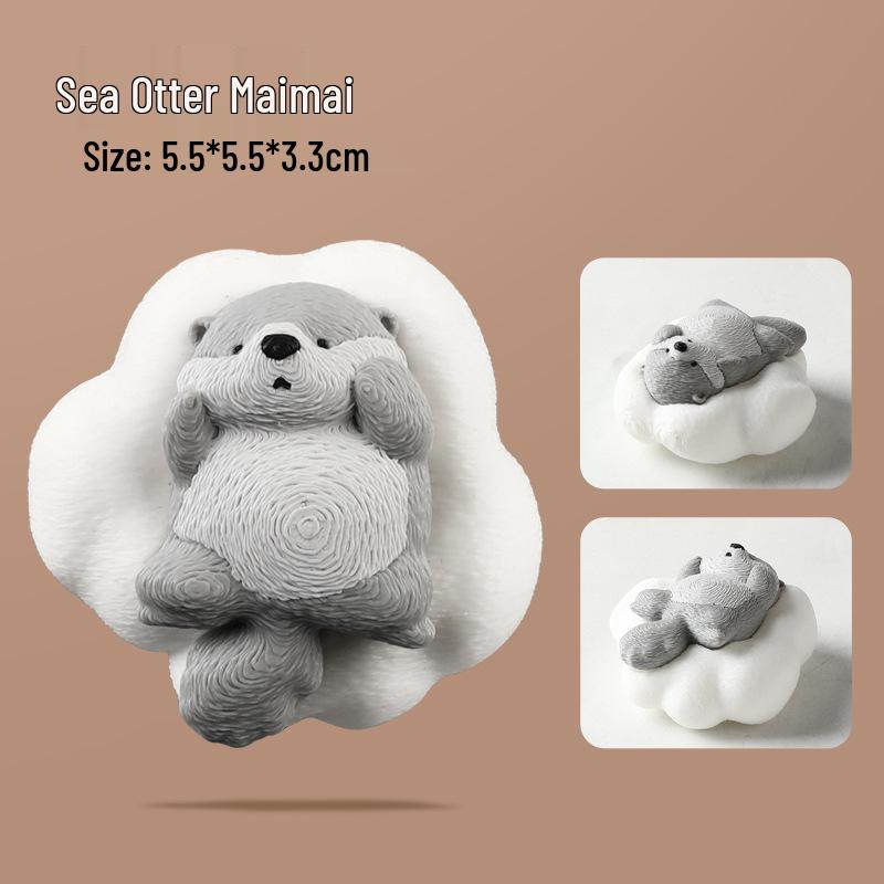

Floating Otter Fish Tank Decoration with Hiding Hole for Aquatic Plants No Specification