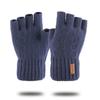 2020Outdoor Half Finger Gloves Women Men Winter Warm Wool Mittens Unisex Elastic Knitted Touchscreen Nonslip Fingerless Gloves