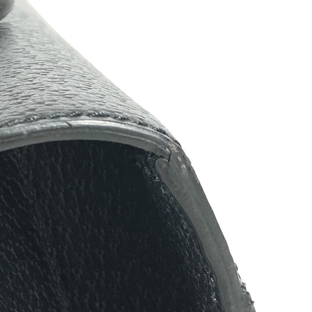 GUCCI 295256 logo Business bag, briefcase Hand Bag Leather Black