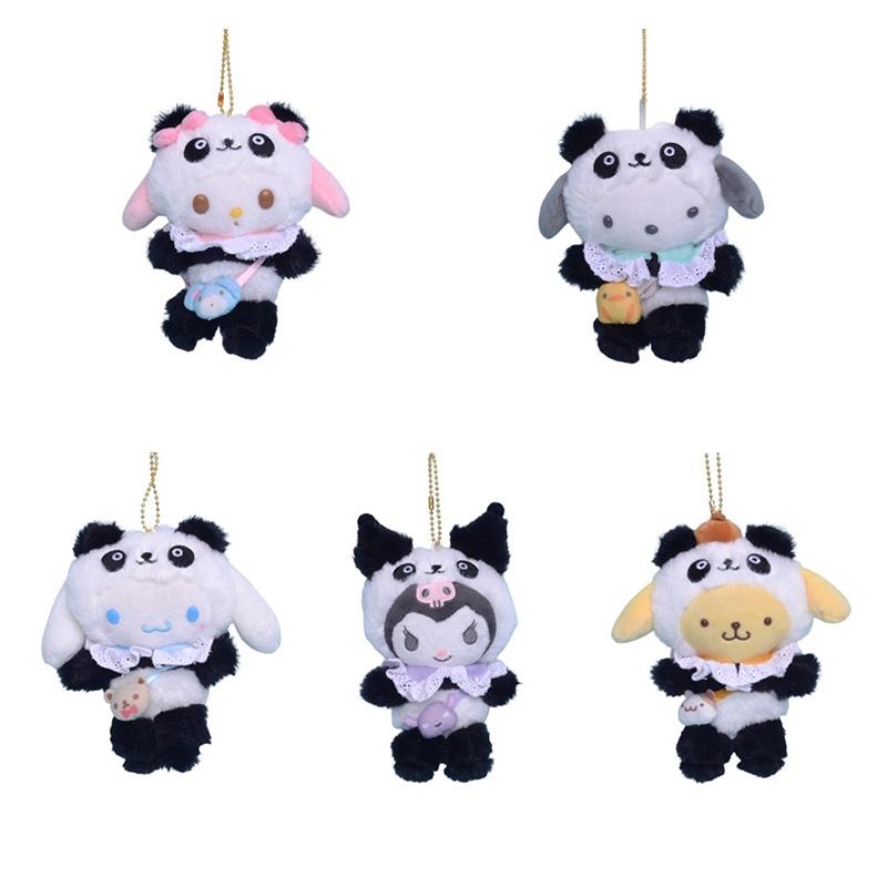 Cute And Cuddly Panda Series Plush Keychains