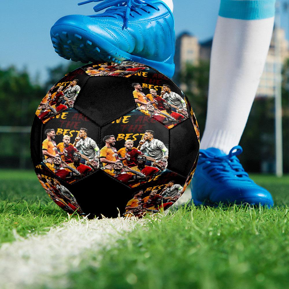 1pc Galatasaray SK Soccer Ball Size 5 Indoor Soccer Ball Fashion Colorful Backyard Game - Great For Sports Fans Gift HE10