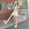 White Pleated Skirt Cake Skirt Women's Summer New Word Skirt High Waist Ballet Style Sweet Short Skirt
