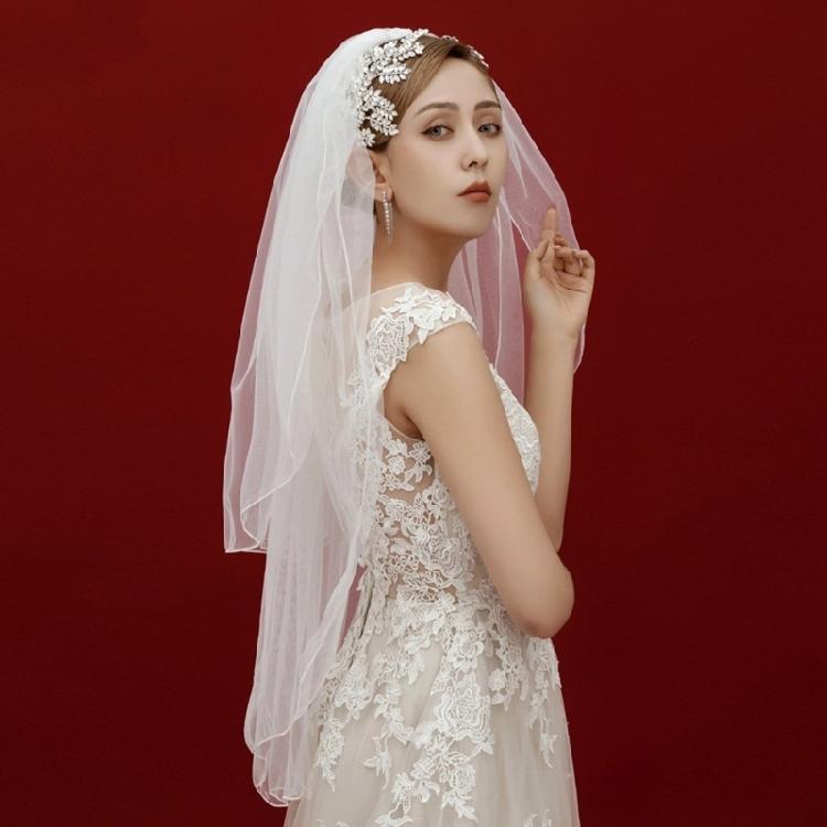 Wedding Veil for Wedding Party Bride Veil Sheer Head Scarf White