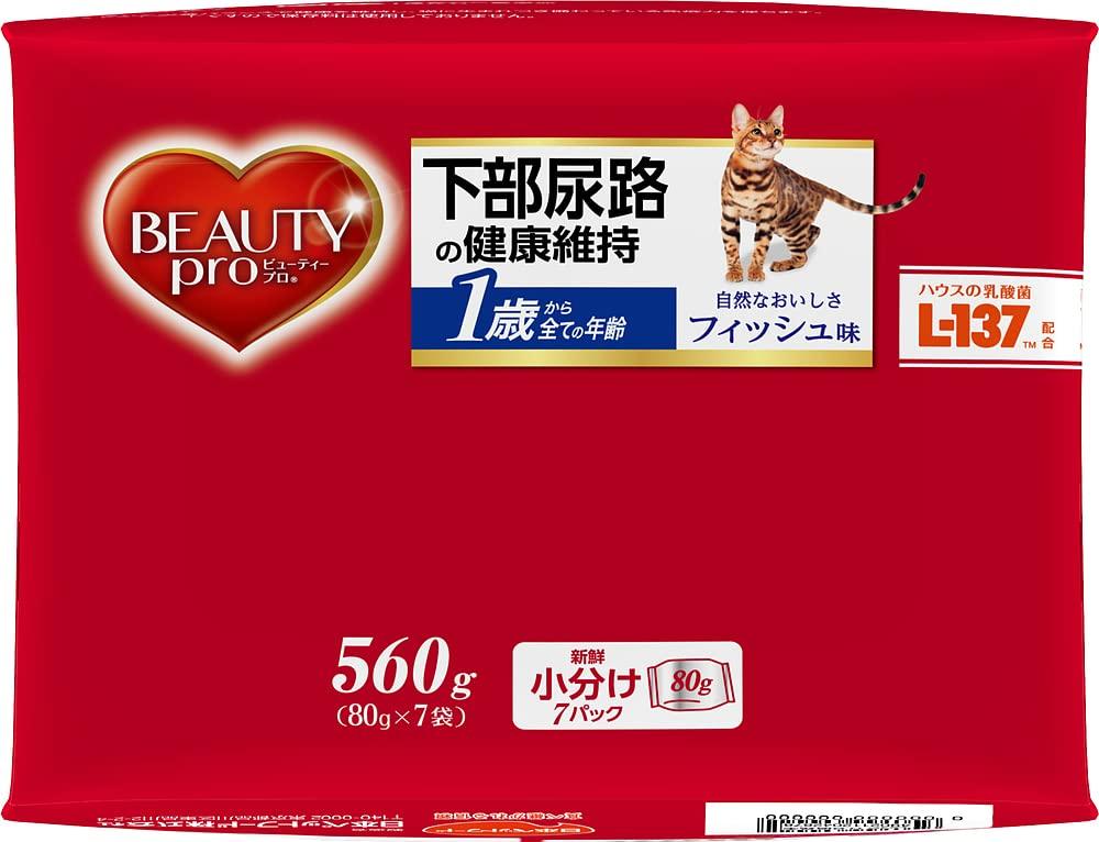 Beauty Pro Cat Food Maintaining Lower Urinary Tract Health From 1 Year Old by a Fish Cat 560g [Supervised Veterinarian] [Domestic] [Small Packaging]