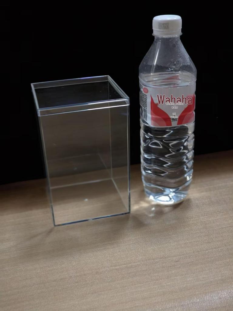 Transparent Square Acrylic Storage Box for Figures - Dustproof Food-grade Plastic, PS Wedding Candy Box with Lid