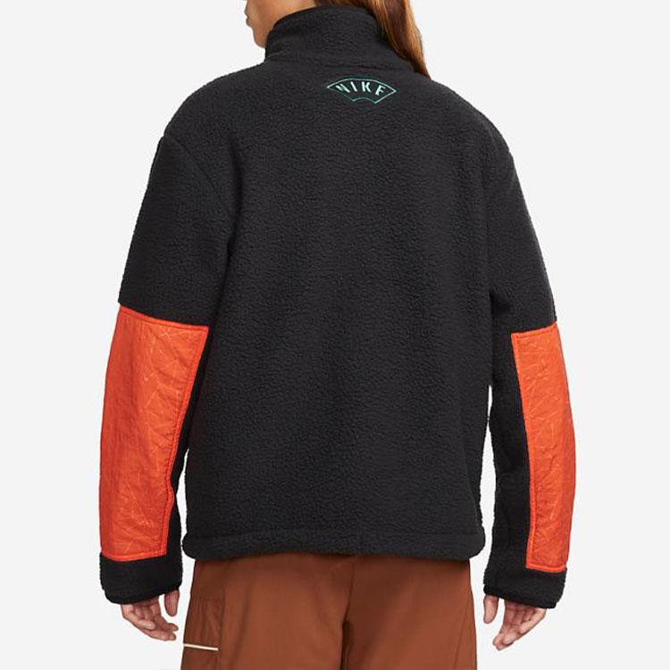 Nike CNY Colorblock Logo Print Stand Collar Long Sleeve Jacket Men Jacket Black DQ5061-010