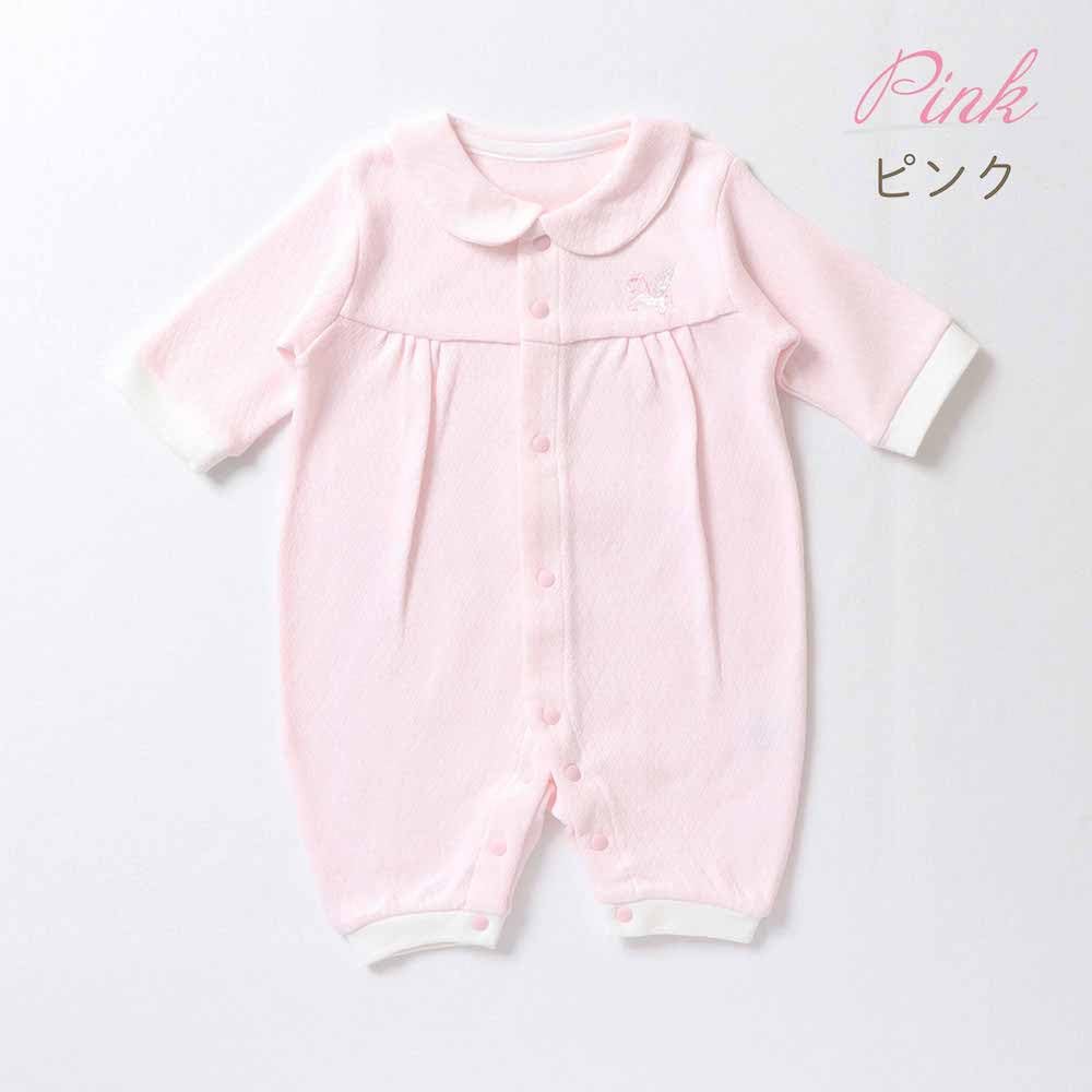 Cream de Coco Diamond Face Pegasus Embroidered Mini Cute Pink and Sizes 50cm and and 13602 Coverall, 100% Cotton, Blue, 60cm, Spring, Autumn, Winter,
