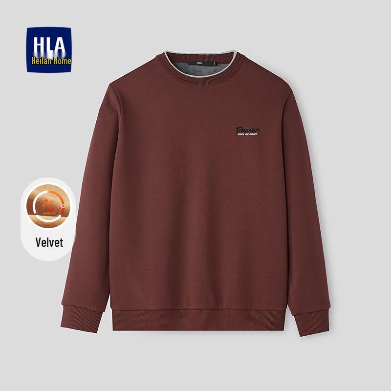 

HLA Men s Long-Sleeve Pullover Round Neck Fleece Knit Sweater 3XL