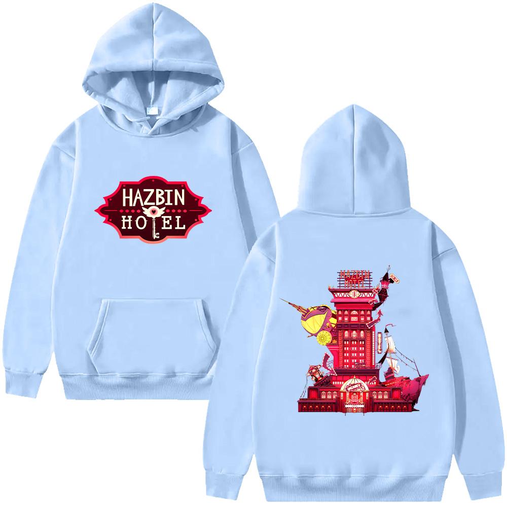 HazbinHotel Cartoon New Hoodie  Men with Hooded Long Sleeve Sweatshirts Fashion Unique Unisex Pullover Y2K Autumn Winter Clothing
