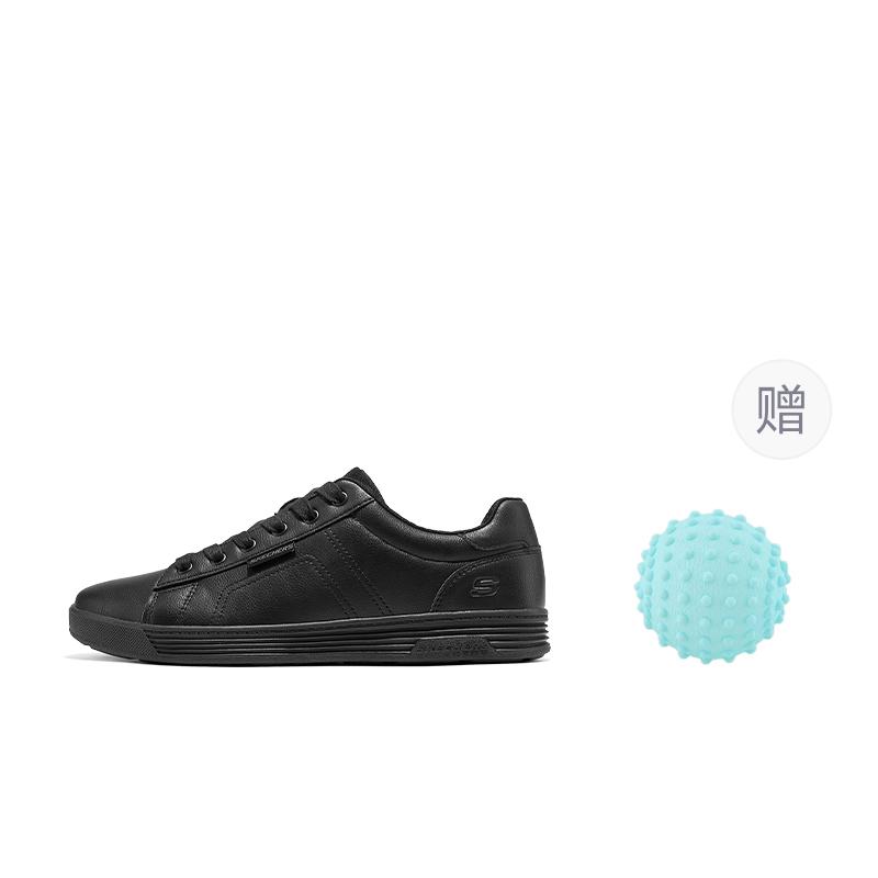Skechers MENS USA STREET WEAR Synthetic Leather Skateboard Shoes Men's Black 210946-BBK