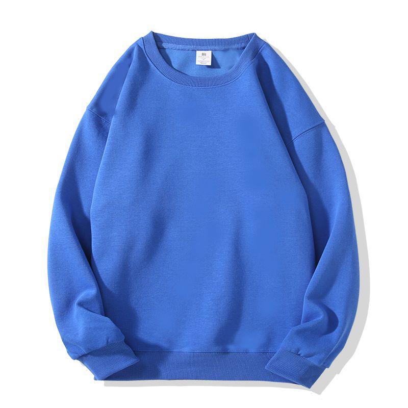 Unisex Heavyweight Cotton Blend Long Sleeve Crew Neck Sweatshirt