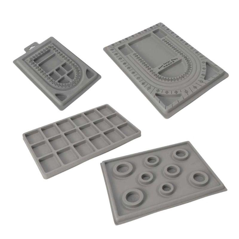 4 buc. mărgele gri turmă tavă design plăci kit bricolaj cu margele brățară instrumente de bijuterii