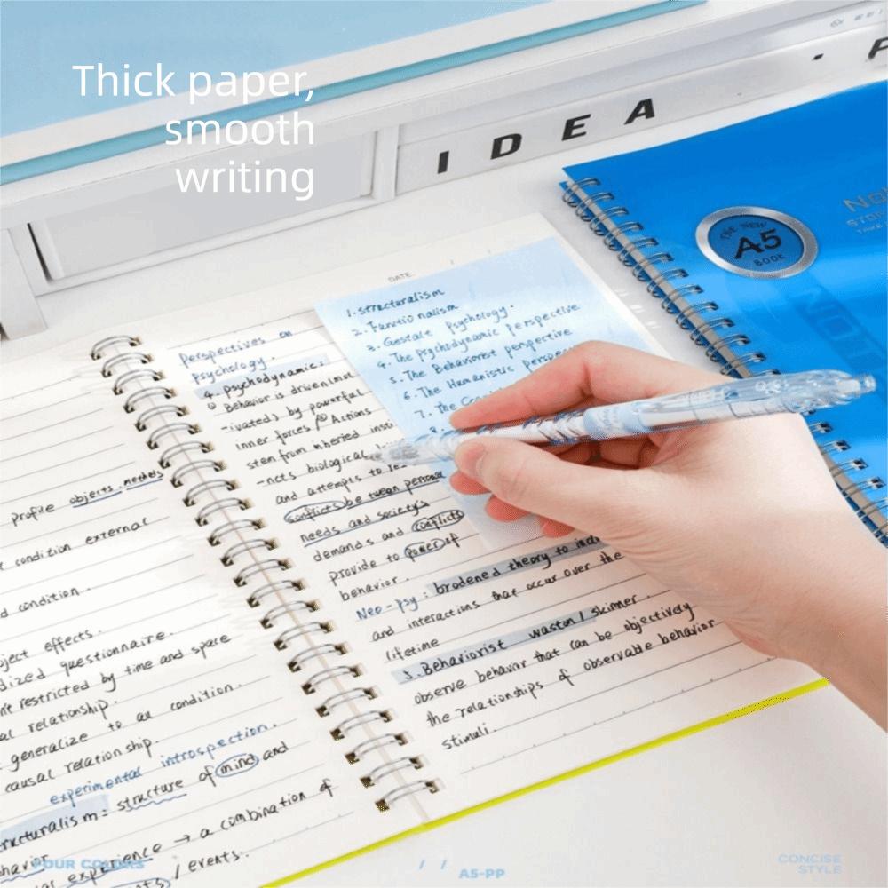 Flexible Coil Design PP Coil Notebook Waterproof Cover Journal Notebook  Note-Taking