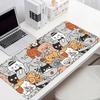 Cute Cartoon Cat Mouse Pad Large Computer Office Game Table Mat Rubber Anti-slip Stitched Edge Keyboard Mats 90x40 XXL Desk Pads