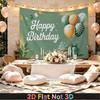 Party Backdrop Green Photo Booth Background Front Door Decor