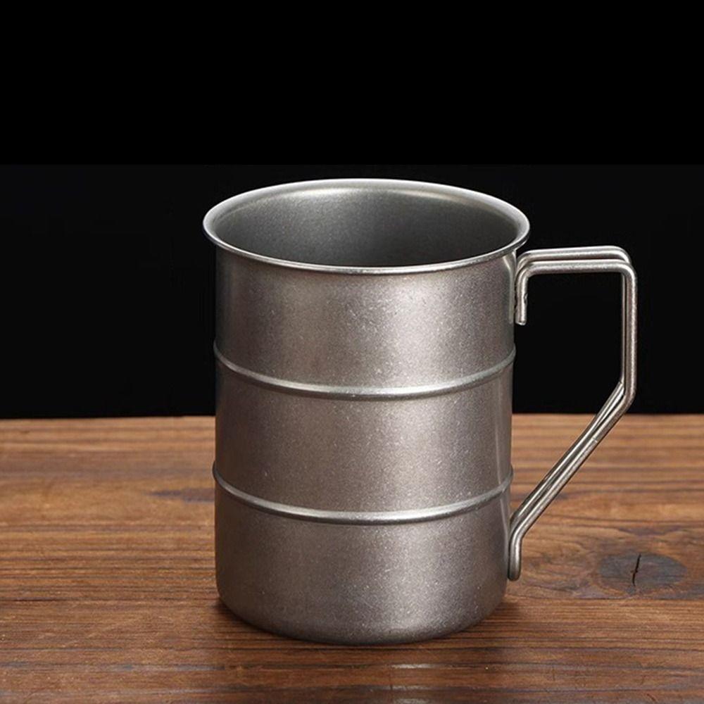 380/500ml Water Cup Stainless Steel Coffee Cup New Beer Mug  for Outdoor Camping Picnic