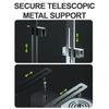 Supporto Leggero in Lega di Alluminio per Acquari Luce Altezza Personalizzabile Impermeabile Accessorio di Supporto per Illuminazione Acquari 2pz