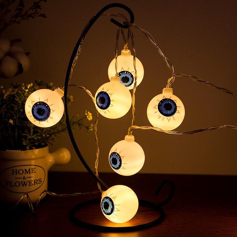 Halloween LED String Lights: Pumpkin, Spider, Skull, Ghost & Bat Decor for Party & Bar