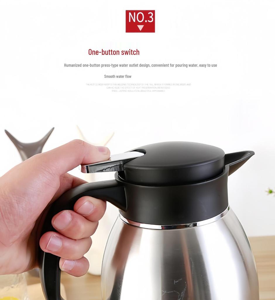 304 Stainless Steel Anti-Scald Vacuum Thermos for Home and Hotel