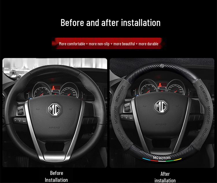 MG and Roewe GT Steering Wheel Cover for 6Pro/GS/Z3Z3/HS3/HS5/Navigator 3SW models.