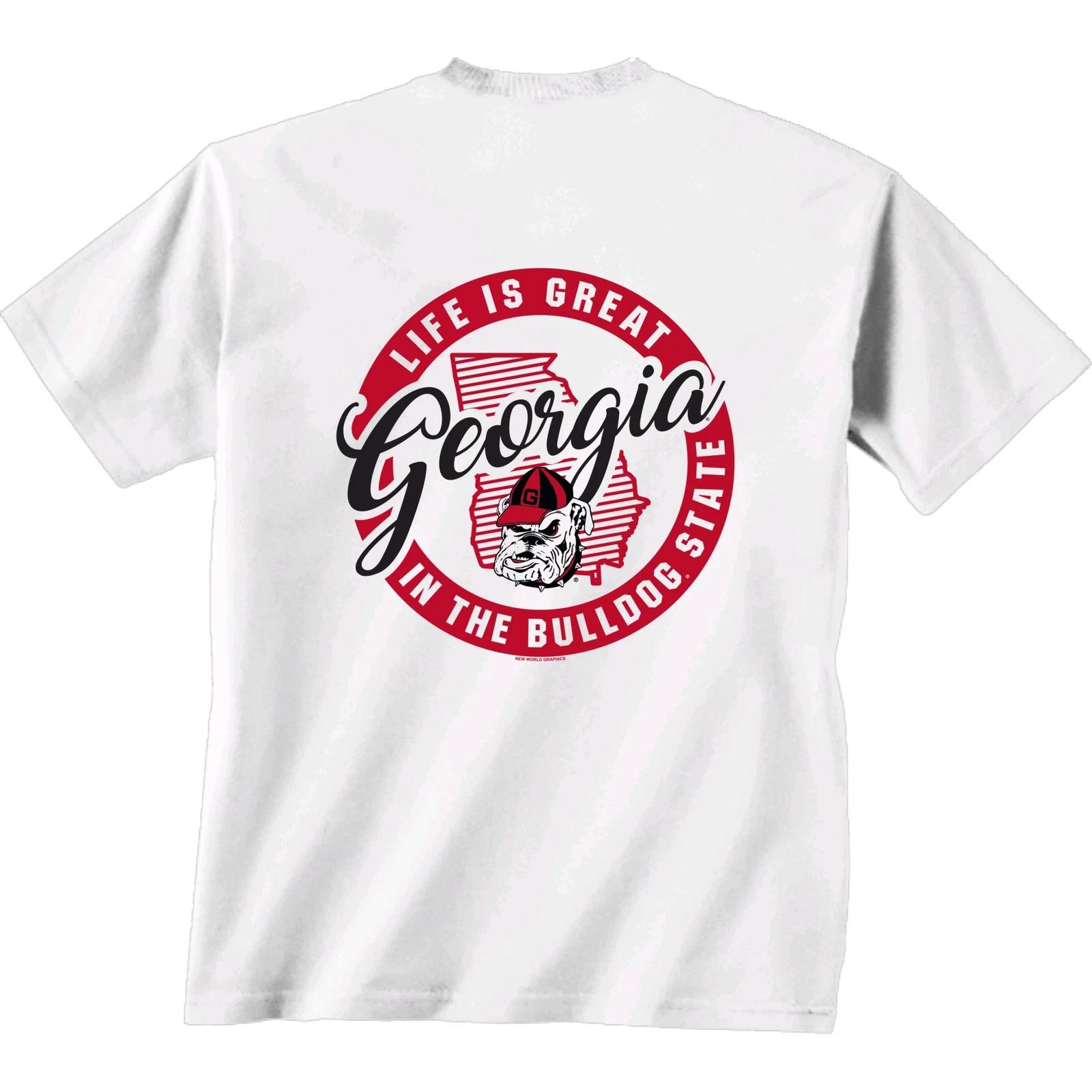 New World Graphics UGA Great State Unisex Short Sleeve T-Shirt 3XL