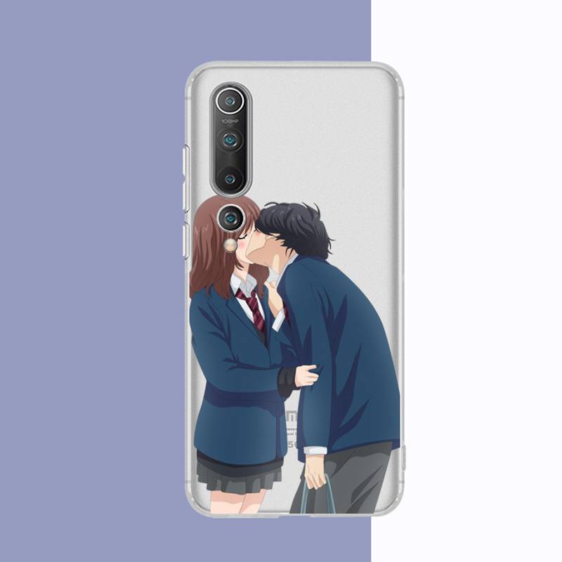 Ao Haru Ride Love Lovely Anime Phone Case for Samsung S20 S10 Lite S21 Plus for Redmi Note8 9pro for Huawei P20 Clear Case