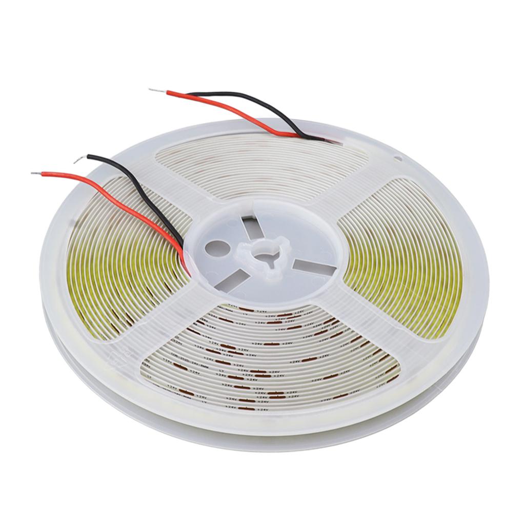 COB LED Strip Light 10m 110LM 252 Lamp Beads Cuttable Flexible Self Adhesive COB LED Tape Light