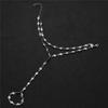 MinaMaMa Bracelet Esclave Acier Inoxydable Forme de Cœur Chaîne Bracelets Doigts Pour Femmes Mode Cœur Doigt Main Chaîne Bijoux