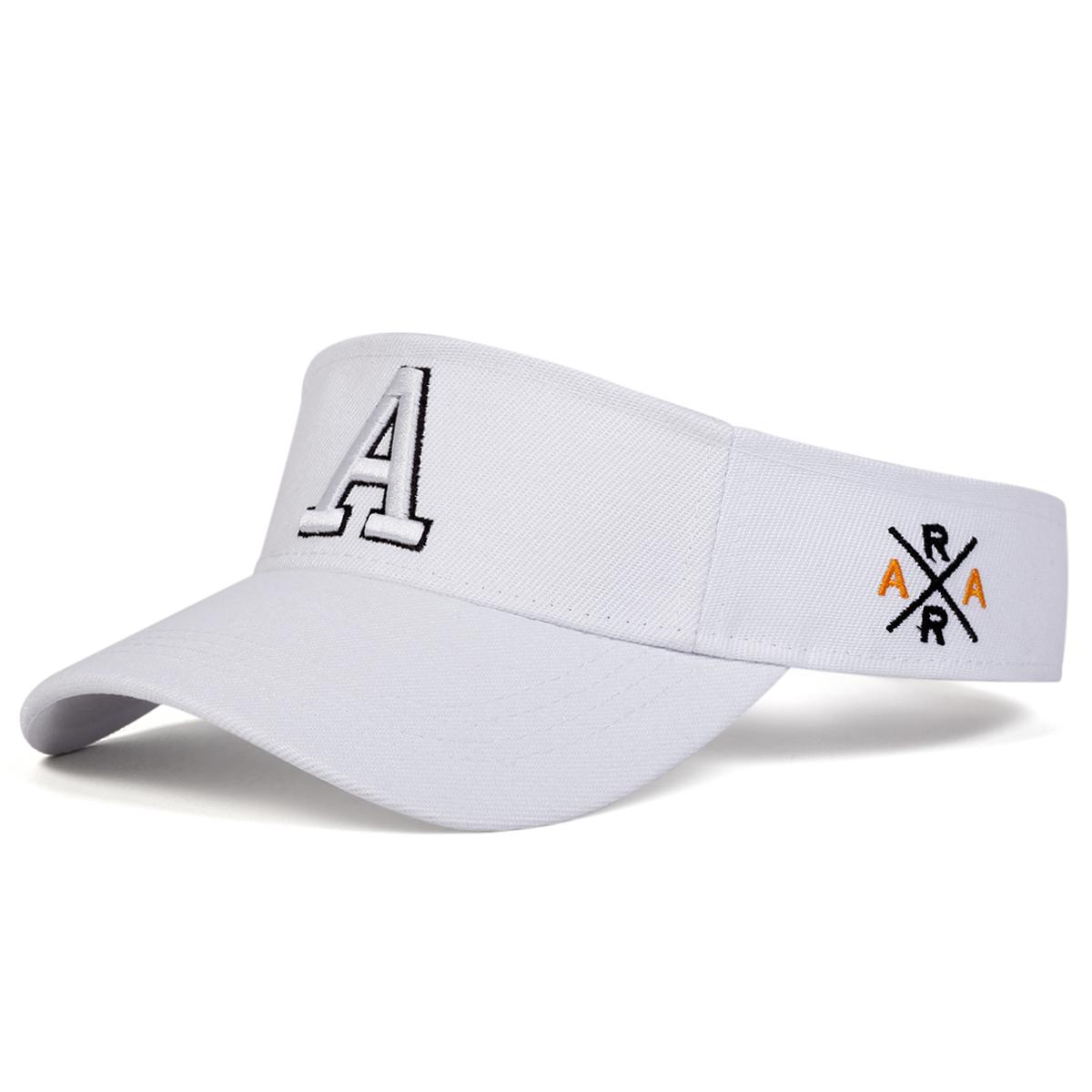 

Унисекс Буква A Боковая вышивка AR Регулируемая солнцезащитная пустая верхняя кепка гольф бейсболки весна лето открытый спорт путешествия для женщин мужчин белый