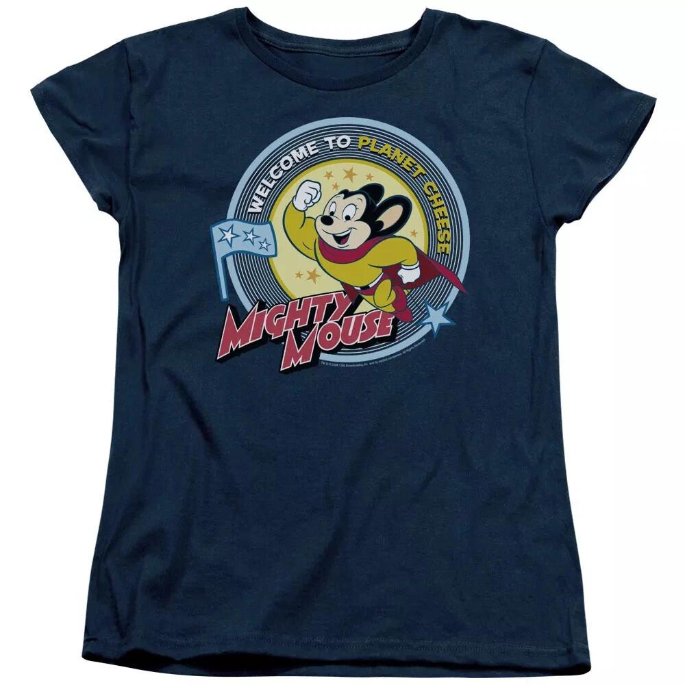Mighty Mouse  Planet Cheese  Women s T-Shirt M